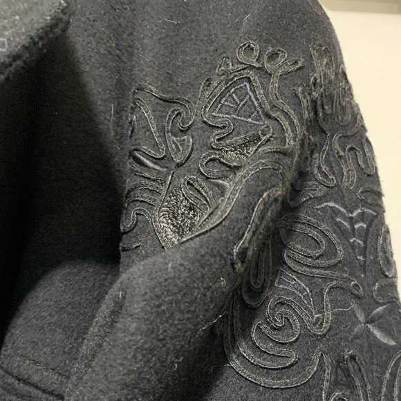 VINTAGE CREATION YVES VENET HEAVY WOOL WINTER TRENCH COATS SIZE XL - Picture 10 of 11